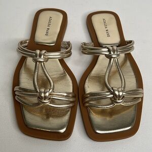Azalea Wang Stetson Sandal In Gold size 39